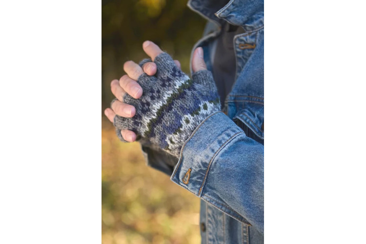 Westport Fingerless gloves-Charcoal