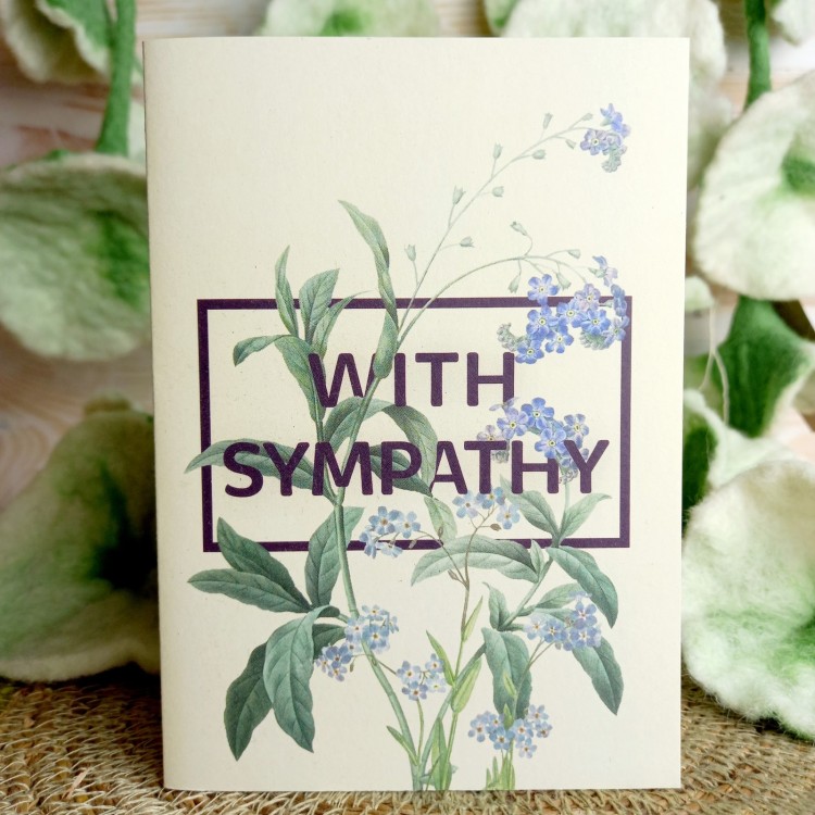 1 Tree Cards With Sympathy Bloom