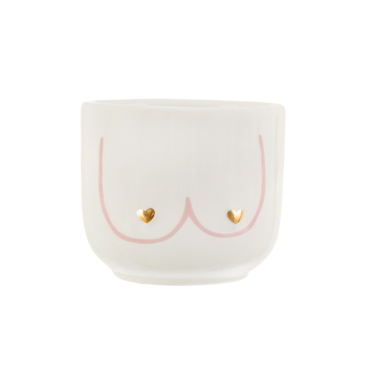 Sass & Belle Mini girl power boobies planter